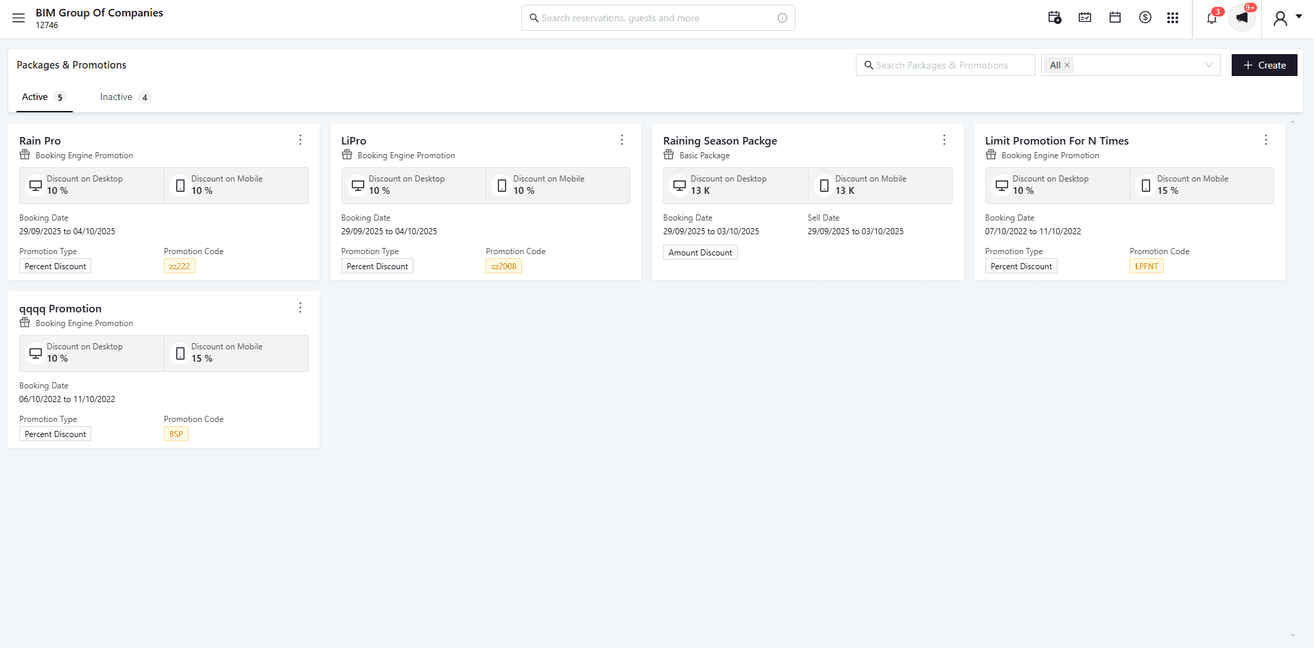 eZee Centrix — Full Interface Screenshot