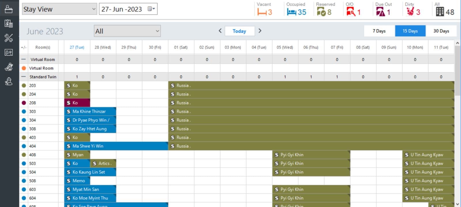 eZee FrontDesk Screen 4
